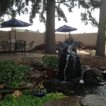 Backporch Cafe - Beautiful fountain on the shady patio - Breakfast & Brunch Near Me - Fort Collins, Colorado Backporch Cafe - Beautiful fountain on the shady patio - Breakfast & Brunch Near Me - Fort Collins, Colorado