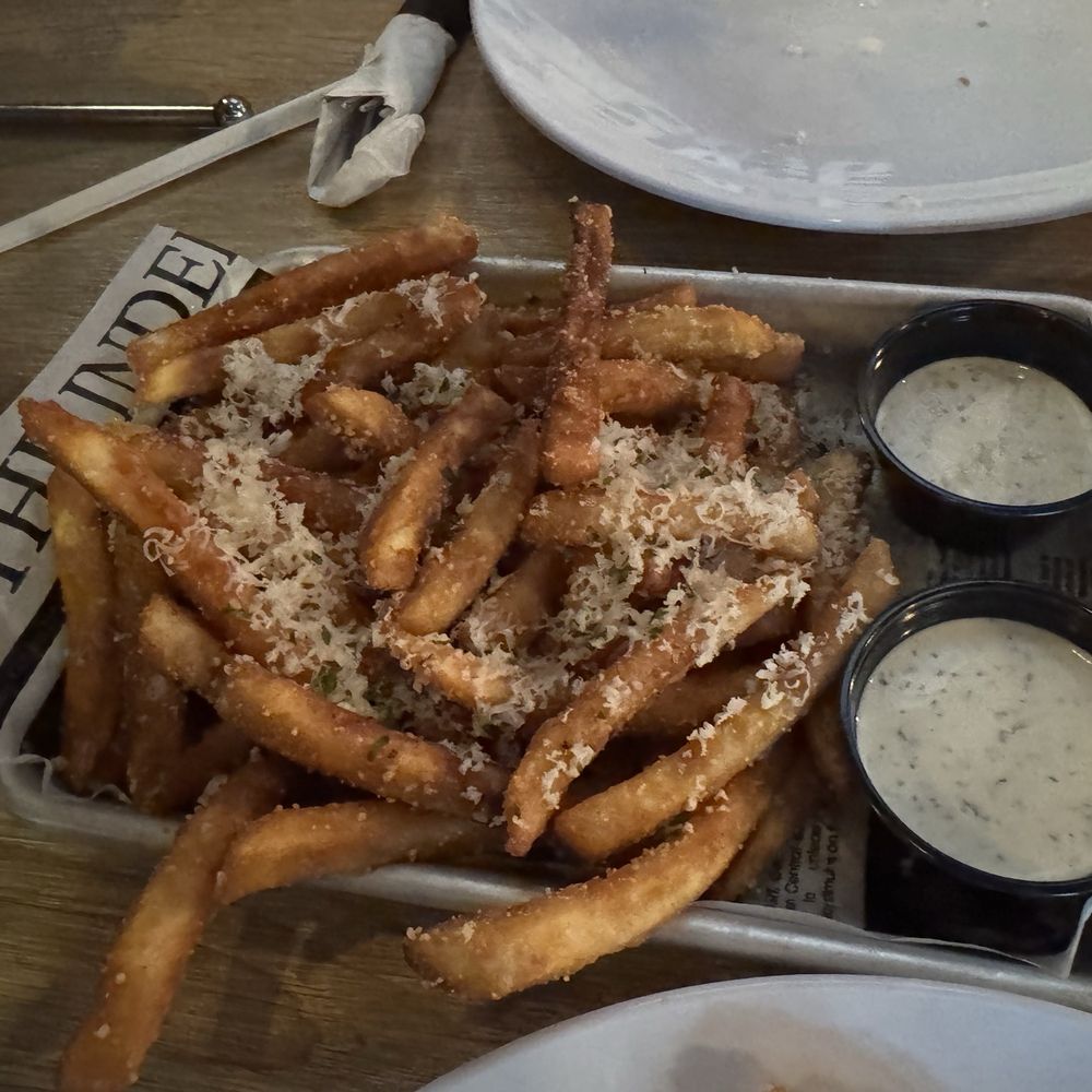 Two Cities Pizza - Parmesan Fries with homemade ranch - Pizza Near Me - Suwanee, Georgia Two Cities Pizza - Parmesan Fries with homemade ranch - Pizza Near Me - Suwanee, Georgia