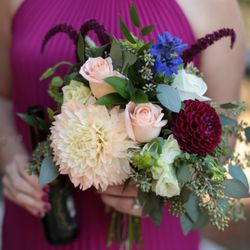 Full Bloom Flowers and Plants - Bridesmaid Bouquet, Oct. 2016