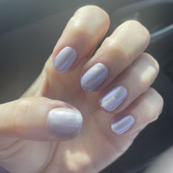 Avalon Hair and Nail Salon - Springy with lavender and chrome powder