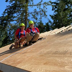 Eagle Pipe Heating & Air - Our owner, Lori, volunteering for Habitat for Humanity in Port Townsend, WA