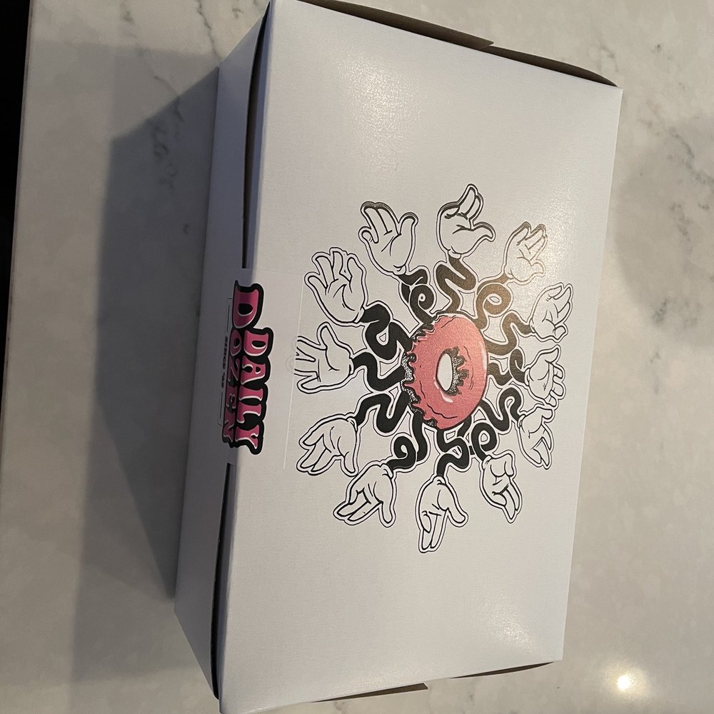 a donut in a box