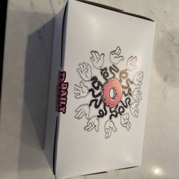 a donut in a box