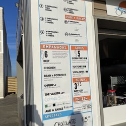Seaside Empanadas - Menu