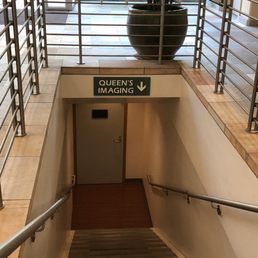 Accessible down these stairs or take the furthest LEFT elevator to Basement Accessible down these stairs or take the furthest LEFT elevator to Basement