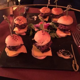 Little burgers at Petit Bistrot..delish Little burgers at Petit Bistrot..delish