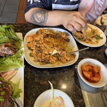 New Seoul Korean Charcoal BBQ - Kimchi fried rice - Korean Near Me - Des Plaines, Illinois