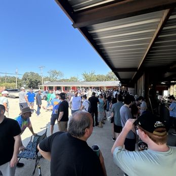 Goldee’s BBQ - Line as we waited to go in and order - Barbeque Near Me - Fort Worth, Texas