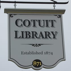 Cotuit Library Assn - Nice sign
