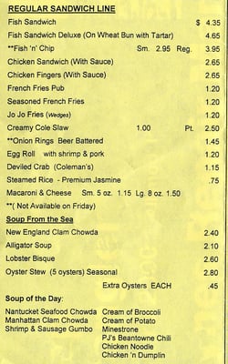 Menu photo 6 Coleman's Fish Market Wheeling, WV