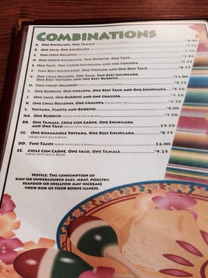 Menu photo 2 El Rio Marianna, FL Menu photo 2 El Rio Marianna, FL