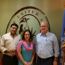 Our language center manager, instructional supervisor, and one of our instructors.