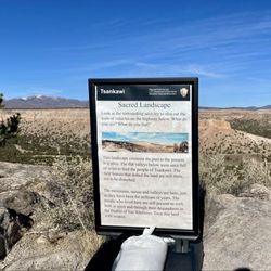 Tsankawi Section Bandelier National Monument - Educational signage on the trail