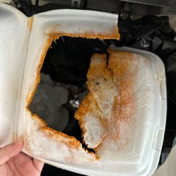 Gengis Khan - Melted box. Food in trash. No refund.
