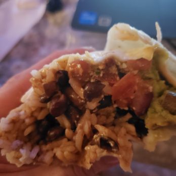 QDOBA Mexican Eats - a surf and turf burrito ? really ? this is shameful! rice and beans and tomato with guac .. hardly any beef and no 'surf' terrible food! - Mexican Near Me - Wilmington, Delaware QDOBA Mexican Eats - a surf and turf burrito ? really ? this is shameful! rice and beans and tomato with guac .. hardly any beef and no 'surf' terrible food! - Mexican Near Me - Wilmington, Delaware