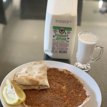 Taron Bakery - Lamajoon with lemon and mint tan drink - Bakeries Near Me - Glendale, California Taron Bakery - Lamajoon with lemon and mint tan drink - Bakeries Near Me - Glendale, California