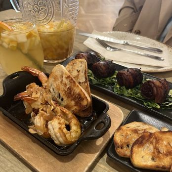 Bota - Garlic prawns + Bacon Wrapped Dates + White Sangria - Spanish Near Me - San Francisco, California Bota - Garlic prawns + Bacon Wrapped Dates + White Sangria - Spanish Near Me - San Francisco, California