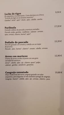Menu photo 2 El Señorío Barcelona, B