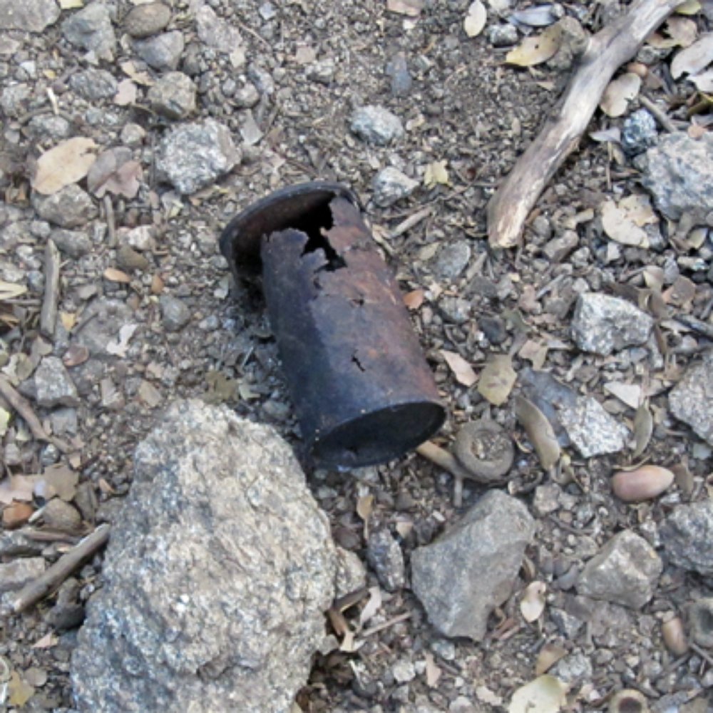 Santa Anita Canyon - a really old can... is it recyclable? - Hiking Near Me Santa Anita Canyon - a really old can... is it recyclable? - Hiking Near Me