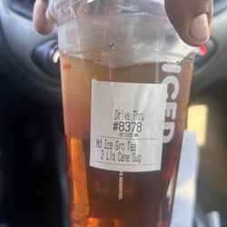 Dunkin' - Soo called green Tea but it actually black Iced Tea