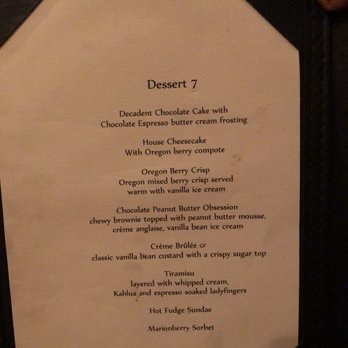 River's Edge Restaurant - Dessert Menu - Steakhouses Near Me - Grants Pass, Oregon River's Edge Restaurant - Dessert Menu - Steakhouses Near Me - Grants Pass, Oregon