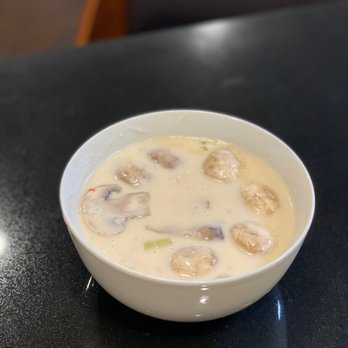 Thai Cuisine - Tom Ka Soup with Chicken - Thai Near Me - Austin, Texas Thai Cuisine - Tom Ka Soup with Chicken - Thai Near Me - Austin, Texas