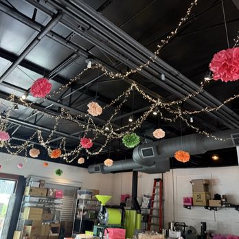 Ostara Coffee - ceiling decorations - Coffee & Tea Near Me - Fort Worth, Texas