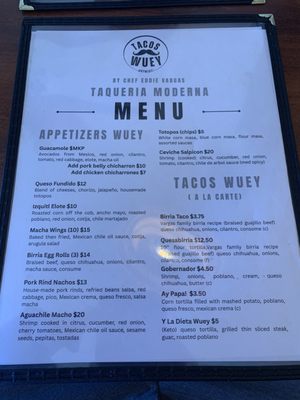 Menu photo 4 Tacos Wuey Detroit, MI Menu photo 4 Tacos Wuey Detroit, MI