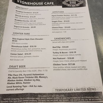 Stone House Cafe & Bar - Menu - Bars Near Me - SeaTac, Washington Stone House Cafe & Bar - Menu - Bars Near Me - SeaTac, Washington