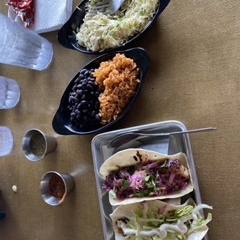 Bad Bean Baja Grill - tacos, rice, beans, and coleslaw - Mexican Near Me - Kitty Hawk, North Carolina