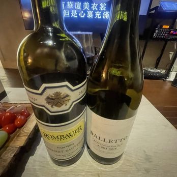 A2 Wine Bar - Balletto Pinot Noir 2020 and Rombauer Cab 2019 - Wine Bars Near Me - San Mateo, California