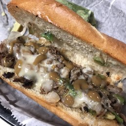 Philly cheesesteak: meat to bread ratio was quite off, hard to taste any meat when there was so much bread. Nonetheless, the bread was tasty Philly cheesesteak: meat to bread ratio was quite off, hard to taste any meat when there was so much bread. Nonetheless, the bread was tasty
