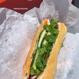 BBQ pork bahn mi BBQ pork bahn mi