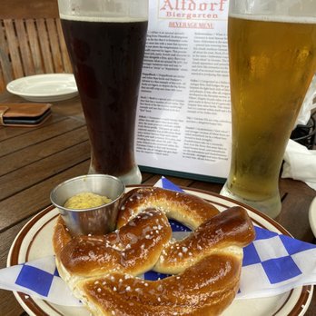 Altdorf Biergarten - Pretzel appetizer - German Near Me - Fredericksburg, Texas