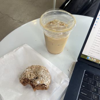 Amp Coffee Los Angeles - Coffee cake donut Peanut brittle latte - Coffee & Tea Near Me - North Hollywood, California Amp Coffee Los Angeles - Coffee cake donut Peanut brittle latte - Coffee & Tea Near Me - North Hollywood, California