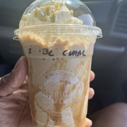 Hurricane Coffee - 16 oz blended Carmel macchiato