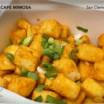 Cafe Mimosa - House Potatoes (To-go order: $7) Very good; a tad salty; the green onions added a nice balance to the overall flavor. - Breakfast & Brunch Near Me - San Clemente, California