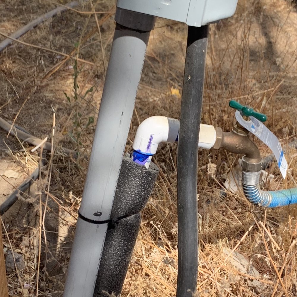 Mobile RV Works - water and electric never attached to post and now leaning - RV Repair Near Me