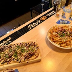 Wissota Chophouse - De Pere - Steak Flatbread and Bacon & Bleu Cheese Fries