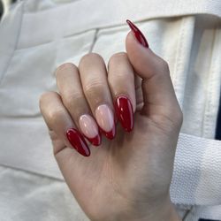 Nail Poetry - Acrylic fill, trimming, shaping, minimal design, one color $50 (before tax+tip) by Paul