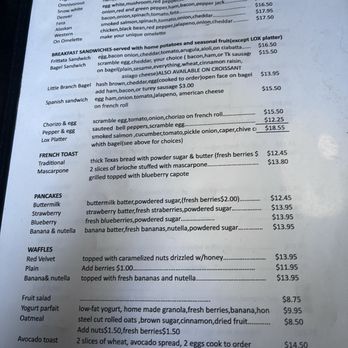 Little Branch Cafe - Menu - Breakfast & Brunch Near Me - Chicago, Illinois