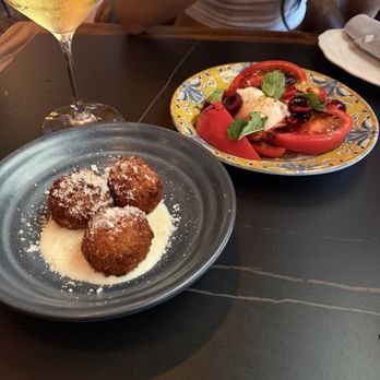 Osteria Ester - Truffle Arancini and Burrata Salad - Italian Near Me - Orlando, Florida Osteria Ester - Truffle Arancini and Burrata Salad - Italian Near Me - Orlando, Florida