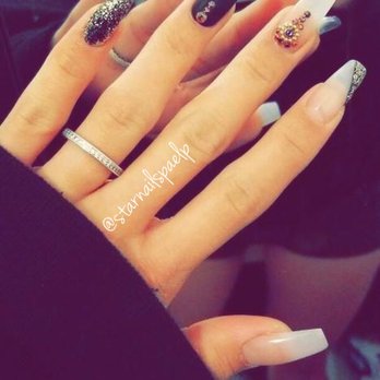 Star Nails Spa - Coffin set w designs - Nail Salons Near Me - El Paso, Texas Star Nails Spa - Coffin set w designs - Nail Salons Near Me - El Paso, Texas