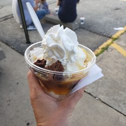 Sheridan's Frozen Custard - Salted caramel brownie sundae
