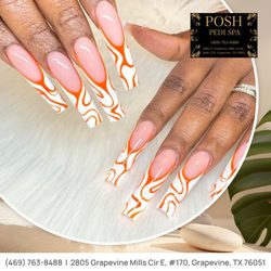 Posh Pedi Spa - Beauty lies in the details!  Choose a nail design that makes you feel fabulous!