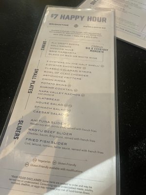 Menu photo 4 Brigantine Coronado, CA