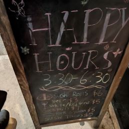Happy Hour sign Happy Hour sign