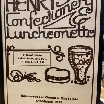 Henry's Confectionary - menu - Diners Near Me - Glen Cove, New York