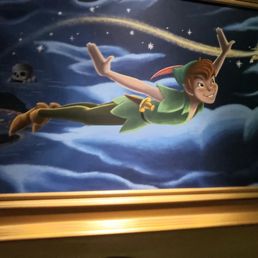 Portrait of Peter Pan while waiting in the queue Portrait of Peter Pan while waiting in the queue