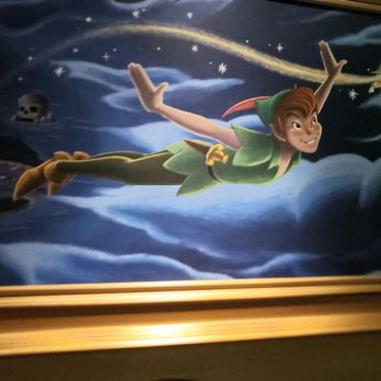 Peter Pan's Flight - Portrait of Peter Pan while waiting in the queue - Amusement Parks Near Me - Orlando, Florida Peter Pan's Flight - Portrait of Peter Pan while waiting in the queue - Amusement Parks Near Me - Orlando, Florida